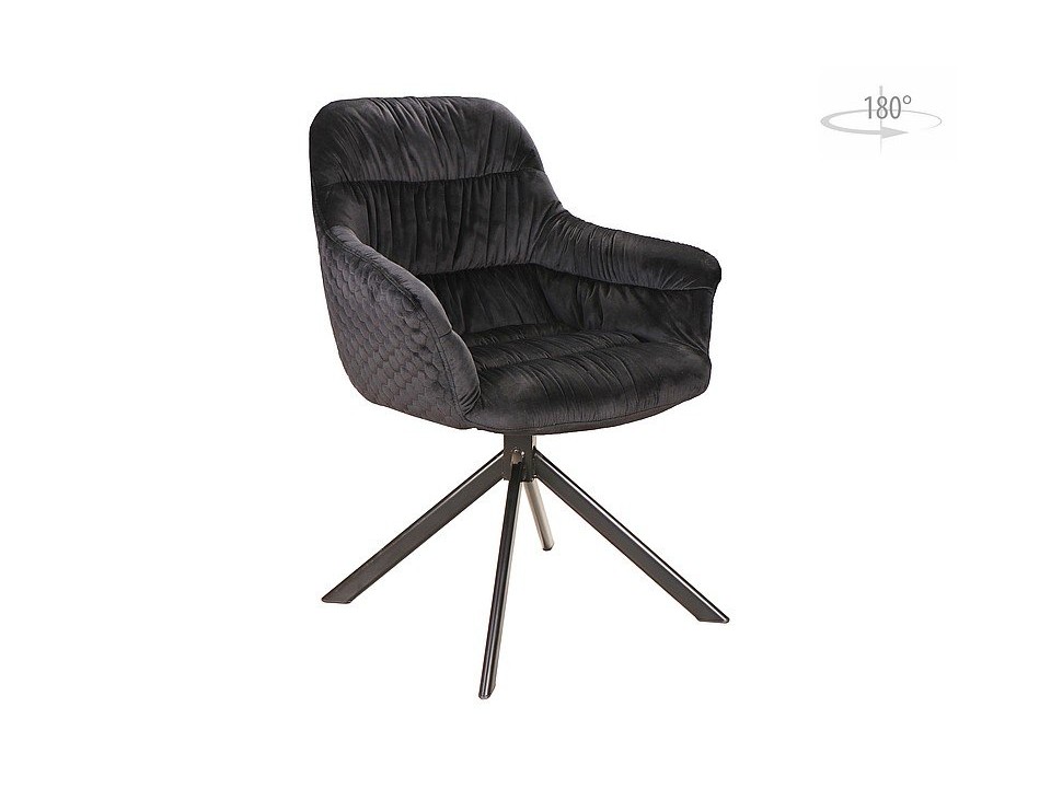 Krzesło ASTORIA velvet czarny stelaż / czarny bluvel 19 - Signal