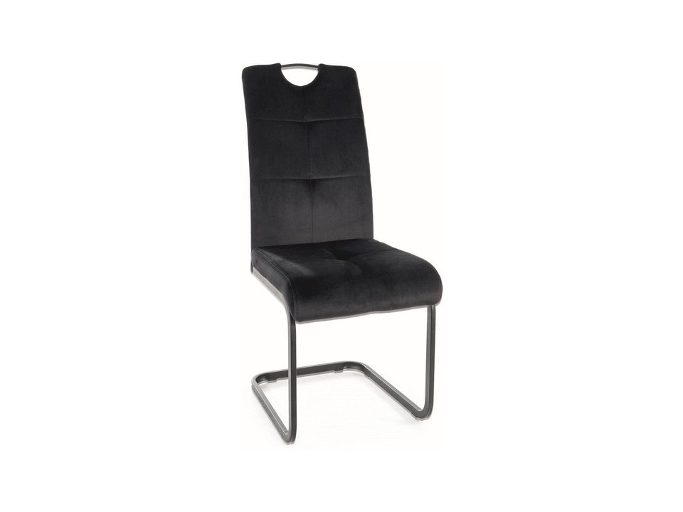 Krzesło AXO velvet czarny stelaż/czarny bluvel 19 - Signal