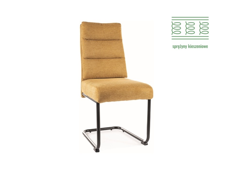 Krzesło BERRY brego czarny stelaż / curry 68 - Signal