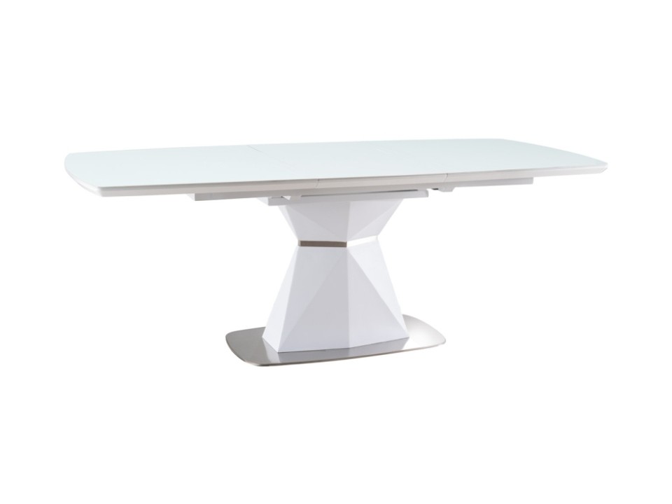 Stół CORTEZ biały mat 160(210)x90 - Signal