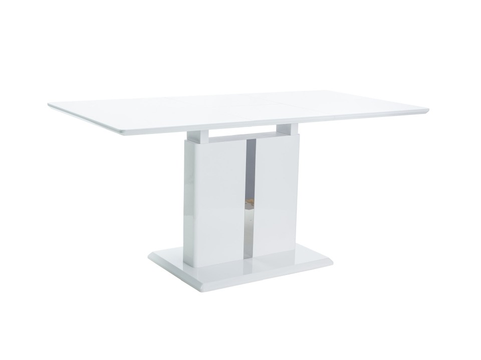 Stół DALLAS biały lakier (110-150)x75 - Signal