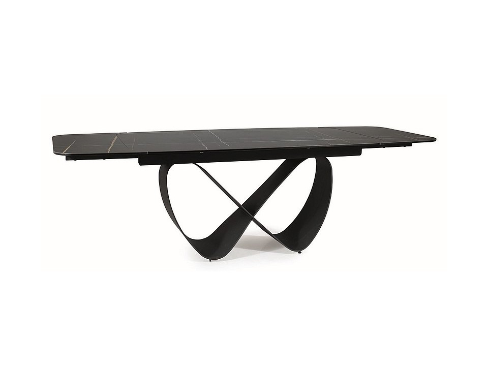 Stół INFINITY ceramic czarny azario black/czarny mat 160(240)x95 - Signal