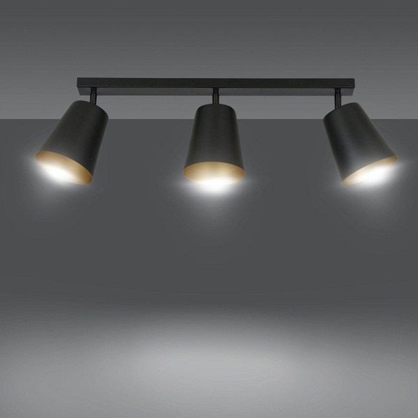 Lampa sufitowa PRISM 3 WHITE / GOLD