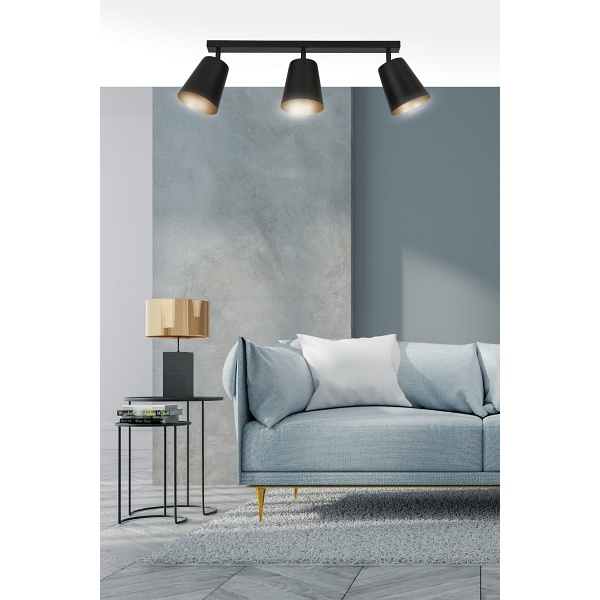 Lampa sufitowa PRISM 3 WHITE / GOLD