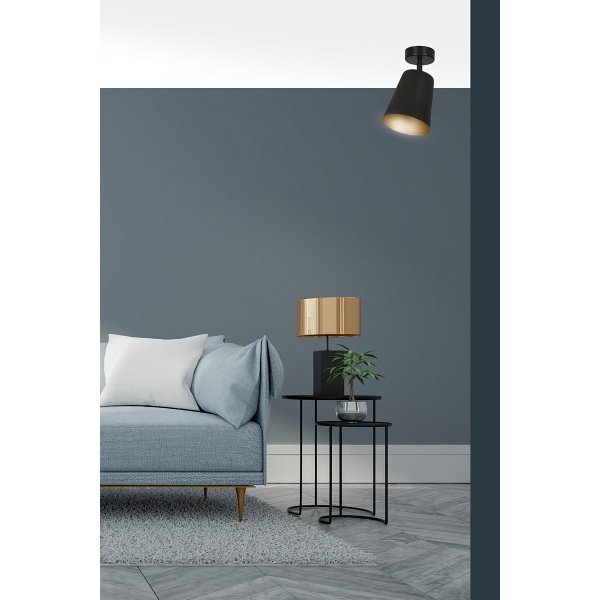 Lampa sufitowa PRISM 1 WHITE / GOLD