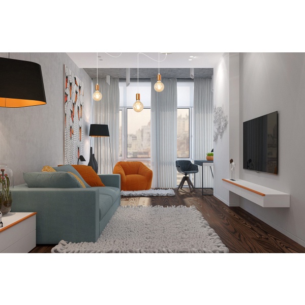 Lampa wisząca SPARK 1 BLACK