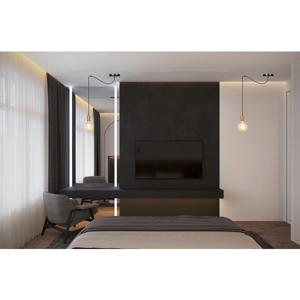 Lampa wisząca SPARK 1 BLACK