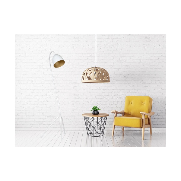 Lampa podłogowa HARIS LP1 WHITE / GOLD