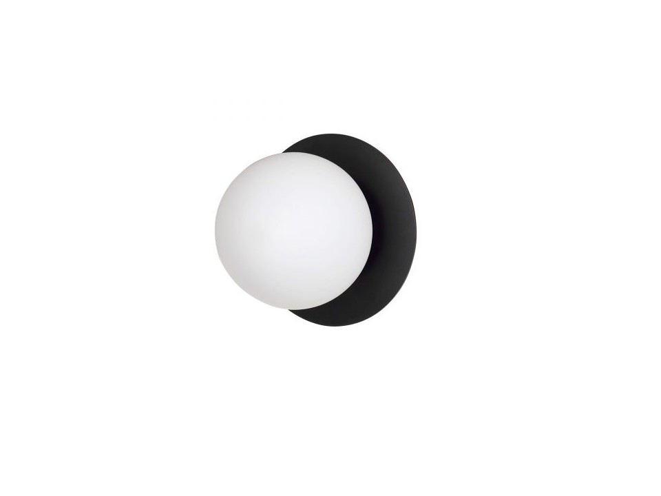 Kinkiet ARTE BLACK 788/1 nowoczesny  LED biały klosz modern design Emibig