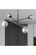 Żyrandol LINEAR 4 BLACK/GRAFIT 1167/4 lampa sufitowa żyrandol nowoczesny klosze Emibig