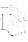 Stół z krzesłami rozkładany 140-180x80cm blat biały/dąb złoty + 4 krzesła beżowe