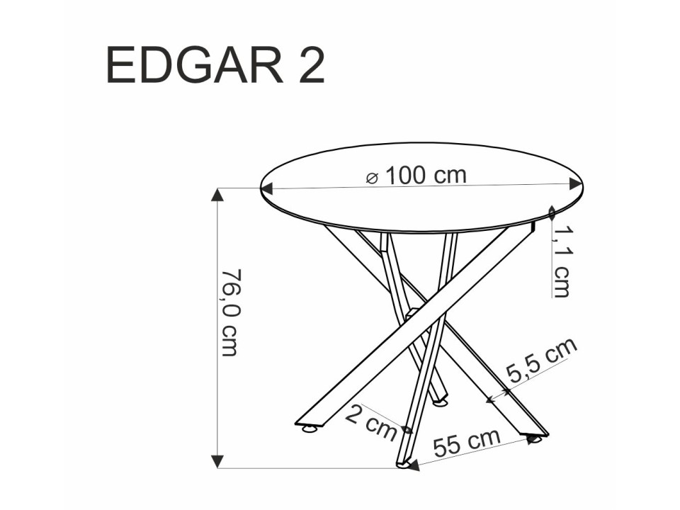 Stół z krzesłami okrągły fi 100cm blat biały marmur, nogi czarne + 2 krzesła oliwkowe