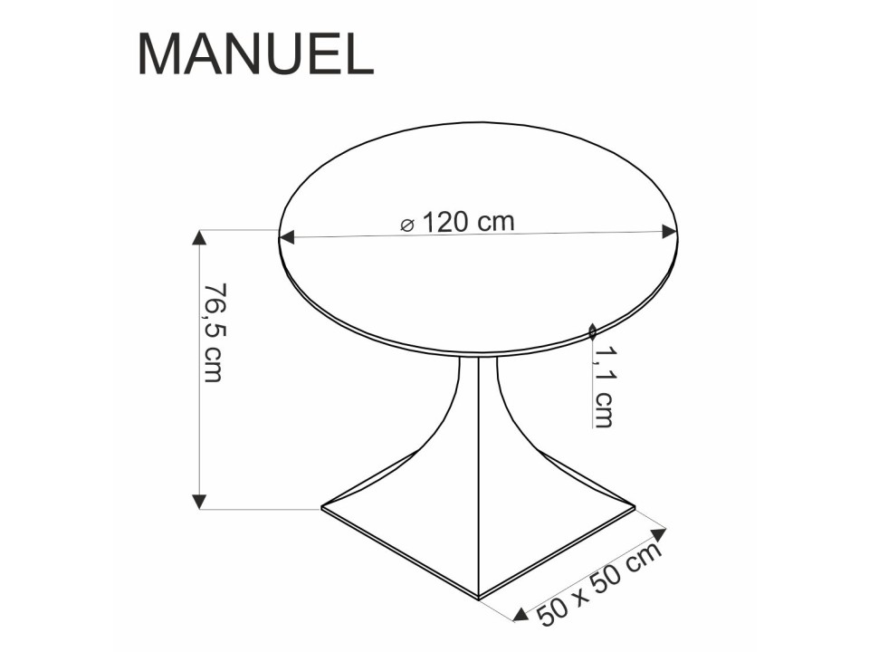 Stół z krzesłami okrągły fi 120cm blat czarny marmur, nogi czarne + 3 krzesła popielate