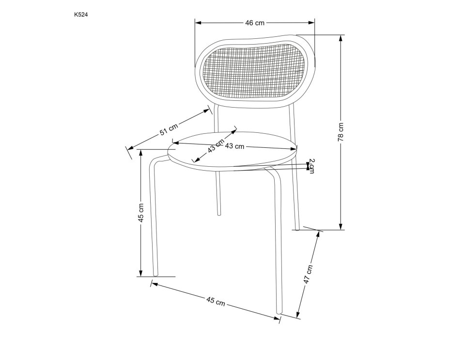 Stół z krzesłami okrągły fi 90cm blat orzechowy, nogi czarne + 4 krzesła zielone